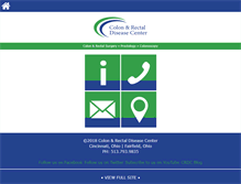 Tablet Screenshot of colonandrectaldiseasecenter.com